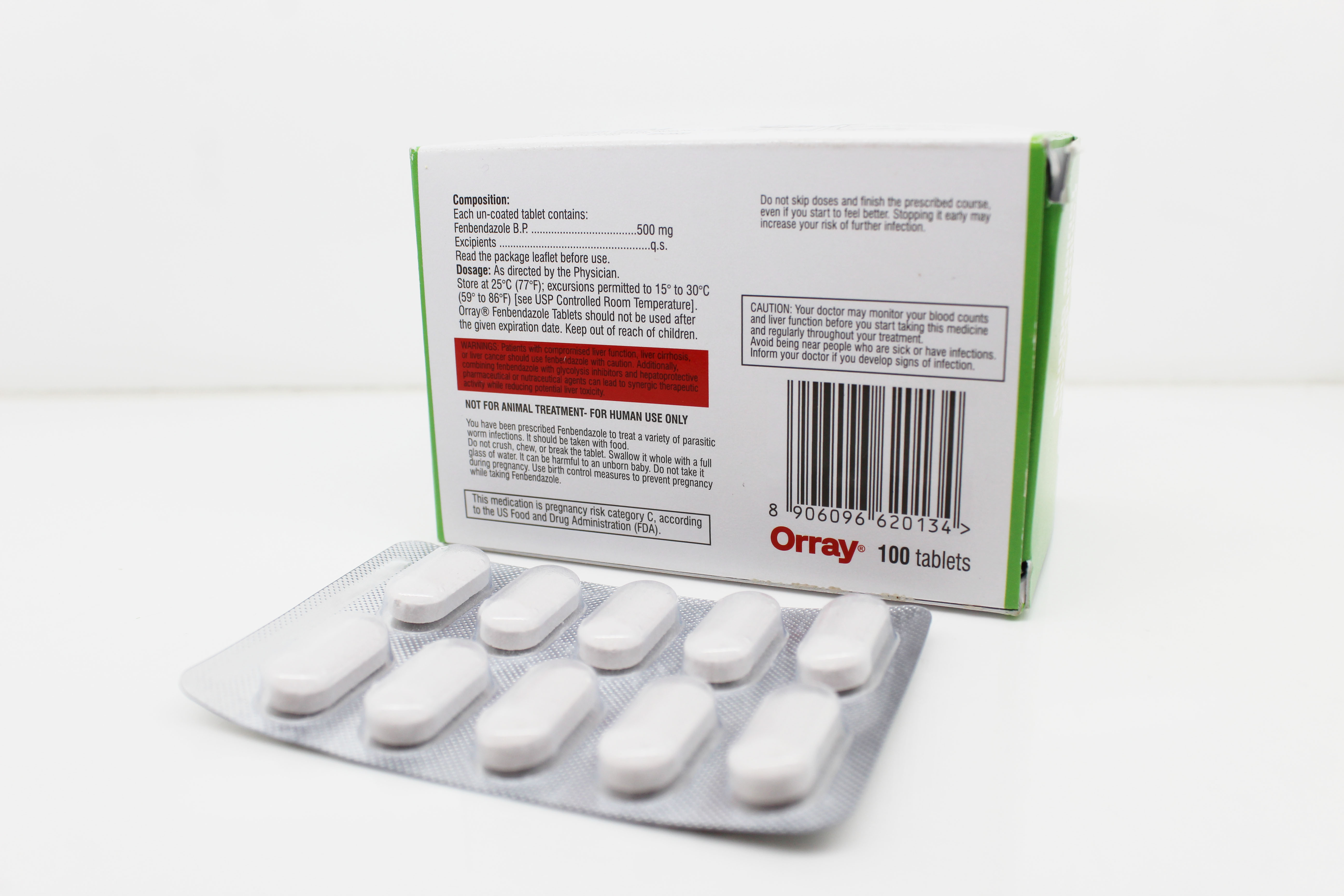 Fenbendazole Tablets 500mg - Fenbendazole Tablets 500mg Manufacturer From Mumbai manufactured by Taj Pharma India for global export